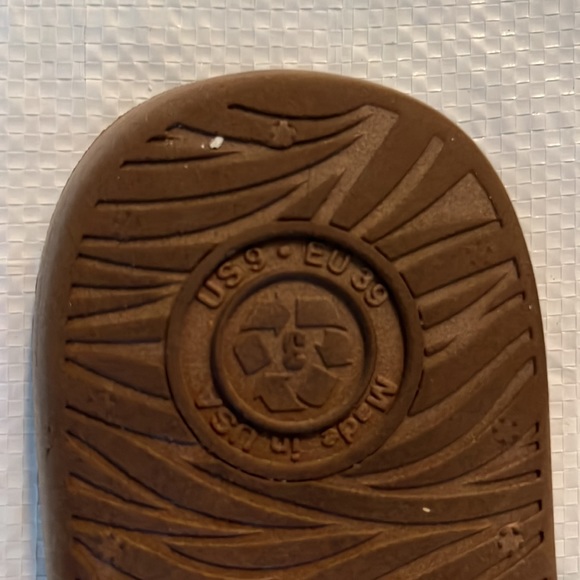 {OkaB} Bristol Flip Flops in Teal/Camel - Picture 4 of 13